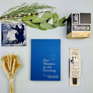 A picture of each sleep gift that are included included in the Sleep Care Gift Box