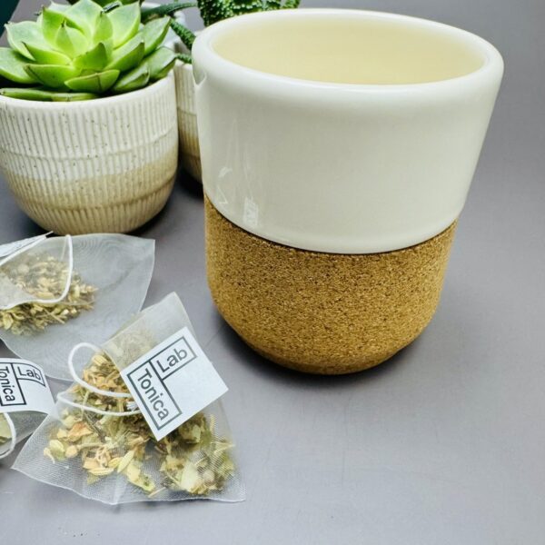 A picture of the Liga Cermaic Mug that is included in the Positivity Wellness Gift Box